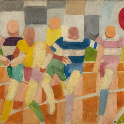 Robert Delaunay, The Runners, c.1924, oil on canvas. The National Museum of Serbia.
